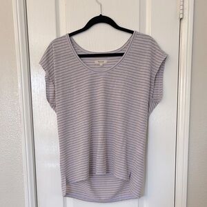 Madewell Linen Blend U-Scoop Tee